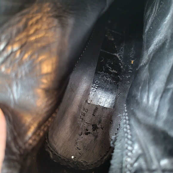 Rag & Bone Womens Newbury Bootie Size 7 Black Suede Heels Zip Grunge Distressed - Picture 10 of 11